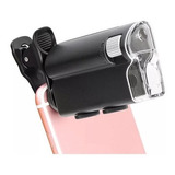 Microscopio Portatil Lupa Celular Zoom 100x Luz Uv E Branca