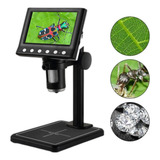 Microscópio Tela Hd 4 3 Digital Vedo 1000x Usb Portátil Led