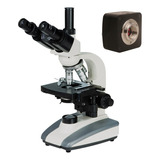 Microscopio Trinocular Di-136t Com Câmera 14 Megapixels Usb