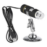 Microscópio Usb 1000x Com Otg 8 Leds Lente Suporte