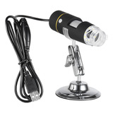 Microscópio Usb 1000x Com Otg 8 Leds Lente Suporte