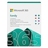 Microsoft 365 Family Office 365 Apps 1TB Na Nuvem Por Usuário Até 6 Usuários Assinatura Anual 6GQ 01543