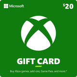 Microsoft Gift Card Cartão Xbox Live Americana 20 Dólares