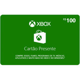 Microsoft Gift Card R 100 Reais Cartão Xbox Live Brasil