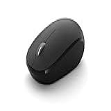 Microsoft Mouse Bluetooth - Preto. Design Confortável, Uso Direito/esquerdo, Roda De Rolagem De 4 Vias, Mouse Bluetooth Sem Fio Para Pc/laptop/desktop, Funciona Com Computadores Mac/windows
