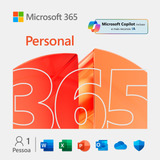 Microsoft Office 365 Personal 1 Usuário   1tb Onedrive