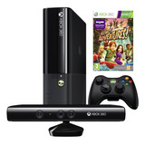 Microsoft Xbox 360 Kinect E 4gb Standard Cor Preto