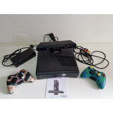 Microsoft Xbox 360 S Console 1439 Original Bloqueado Hd 250gb 2 Controles Com Capa Silicone Kinect Slim Standard 6 Jogos Mídia Física