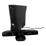 Microsoft Xbox 360 Slim 4gb Com Kinect Mais Bateria Guitarra Microfone E 3 Jogos guitar Hero Warriors Of Rock Dance Central 3 E Kinect Adventures 