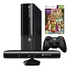 Microsoft Xbox 360 Super Slim 4gb Preto + Kinect + Controle + Jogo Kinect Adventures