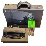 Microsoft Xbox One X 1tb Kinect E 6 Mídias Físicas Originais