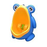 Mictório Infantil Pinico Para Bebês Sapo Sapinho Xixi Portátil Divertido Desfralde Crianças Sanitário Meninos E Meninas Azul Com Ventosa LINHA PREMIUM SYANG