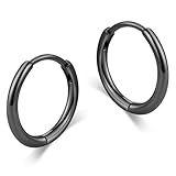 Micuco Brincos De Argola Pequenos Para Mulheres Brincos De Argola De Cartilagem Minúscula Para Homens Helix Daith Tragus Brincos De Argola Para Abraçar A Orelha Brincos De Argola Banhados A Ouro