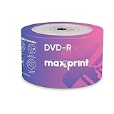MÍDIA DVD R Gravável MAXPRINT 4 7 GB 120 MIN 16X Bulk C 50 Unidades DVD R LOGO BULK C 50 MAX 