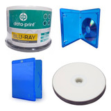 Midia Virgem Bluray Bd r Printable Case Blu ray Azul
