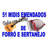 Midis Emendados De Forró E Sertanejo Playbacks Para Teclados