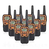 Midland Walkie Talkie T51VP3 22 Canais FRS Rádio Bidirecional De Alcance De Até 28 Km Laranja Preto Pacote Com 10 