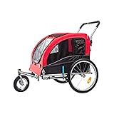 Midlee Carrinho De Bicicleta Vermelho Para Cães  Grande 
