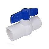 Midline Valve Válvula Esférica De PVC Azul Com Cabo Em T Para água Potável 1 27 Cm Conexões Solventes Plástico Branco 487T12 