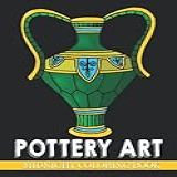 Midnight Pottery Art Coloring Book: Fantasy Ceramic Coloring Pages On Black Background With Stunning Illustrations For Adults Teens To Relax And Unwind | Ideal Gift For Any Occasion