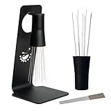 MiiCoffee Ferramenta WDT Agitador Magnético De Café De 0 4 Mm 9 Pinos Instalados 0 25 Mm 9 Agulhas Extras Para Ferramenta De Distribuição De Café Expresso Com Suporte De Metal Para Café Expresso