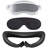 Miimall Almofada Facial Compatível Com Pico 4 Com Capa De Lente Silicone Macio Leve à Prova De Suor Lavável Para Acessórios Pico Neo 4 Preto 