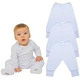 Mijão Bebê Menino Menina Suedine RN A G 100 Algodão Kit 3 Calças Conforto E Qualidade Unisex Branco M 