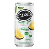 Mikes Hard Seltzer Limão Lata 269ml Pack Com 12 Unidades