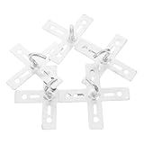 Mikikit Gancho De Teto 5 Peças Base De Design Suporte De Gancho De Montagem De Ventilador De Teto De Metal Suportes Fixos De Lâmpada Suporte De Ventilador De Teto
