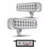 Milha Strobo Safetycar Slim - 16 Leds Branco Corpo Cromado