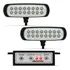 Milha Strobo Safetycar Slim - 16 Leds Vermelho Corpo Preto