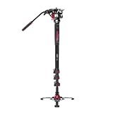 Miliboo MTT705A Monopé De Câmera De Cabeça De Fluido Portátil De Alumínio Para Filmadora Suporte DSLR Tripé De Vídeo Profissional Altura Máxima De 182 88 Cm Com Capacidade De Carga Máxima De 10 Kg Compacto Com Monopé Manfrotto