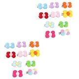 Milisten 20 Peças Presilhas De Cabelo Para Animais De Estimação Presilhas De Cabelo De Natal Faixa De Cabeça Para Cachorro Kit De Beleza Mini Mini Decoração Laço De Cabelo Para