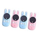 MILISTEN 4 Pcs Walkie Talkie Walk Talkie Infantil Brinquedo Walkie Sem Fio Favores De Festa De Halloween Rádio Bidirecional Infantil Garota Coelho Abs E Componentes Eletrônicos Transceptor