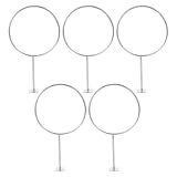 Milisten 5 Pçs Suportes De Bola De Metal Montagem Na Parede Rack Exibição Bola Esportes Cabides Armazenamento Para Futebol Voleibol Rugby Basquete Futebol