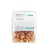 Mimo Ilhós Creating Redondo Dourado 4 5 Mm 50 Unids Ideal Para Projetos De Scrapbook Tags Personalizadas E Outros Tipos De Artesanato Prático E Rápido De Usar