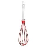 Mimo Style Batedor De Ovos E Massas Fouet- Cabeça De Silicone E Cabo Em Acrílico De Excelente Durabilidade- Útil Para Diversas Receitas- Massas De Bolo- Tortas- Pães- Cremes E Claras Em Neve