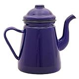 Mimo Style Bule Retrô Na Cor Azul 1000ml Em Ferro Esmaltado Sirva Chás Chocolate Quente Leite Café E Outras Bebidas Com Todo Charme Resistente E Durável Produto é Ideal Para O Dia A Dia