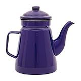 Mimo Style Bule Retrô Na Cor Azul 1700ml Em Ferro Esmaltado Sirva Chás Chocolate Quente Leite Café E Outras Bebidas Com Todo Charme Resistente E Durável Produto é Ideal Para O Dia A Dia