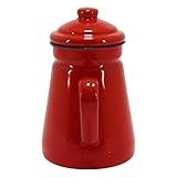 Mimo Style Chaleira Bule Clássico Ferro Esmaltado 900ml Vermelho