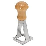Mimo Style Cortador Para Ravioli Quadrado Com Cabo De Madeira E Corte Em Liga De Zinco Vem Com Bordas Caneladas Para Fornecer Um Corte Preciso Mede 3cm E Pesa 33 Gramas
