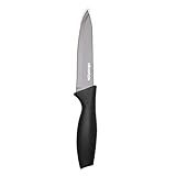 Mimo Style Faca Para Legumes Preta Feita Inteiramente De Aço Inoxidável Resistente Elegante Para Cozinhas Chefs Iniciantes E Profissionais AC21053