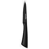 Mimo Style Faca Para Legumes Preta Feita Inteiramente De Aço Inoxidável Resistente Elegante Para Cozinhas Chefs Iniciantes E Profissionais AC21057