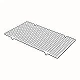 Mimo Style Grade De Resfriamento De Aço Inoxidável Antiaderente- Na Cor Preta- Ideal Para Esfriar Bolos- Pães- Biscoitos- Item Essencial Para Sua Cozinha- Produto De Qualidade Com 4 Pés- 41cm