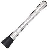 Mimo Style Macerador De Aço Inoxidável Com Cabeça De Nylon- Perfeito Para Esmagar Triturar E Macerar Os Ingredientes Da Sua Bebiba- Pilão- Socador Para Drinks E Cocktails Fácil De Usar