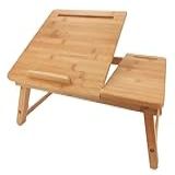 Mimo Style Mesa Para Laptop Dobrável Bambu 57cm