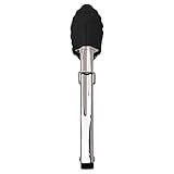 Mimo Style Pinça Pegador De Salada Inox Com Silicone Para Servir E Manusear Saladas E Outros Alimentos- Ideal Para Almoço- Jantar- Design Ergonômico 18cm Multiuso- Preto Com Trava