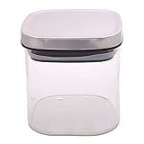 Mimo Style Pote Hermético De Vidro Borossilicato Com Tampa De Inox 650ml Organizador De Alimentos Secos - Armazena De Forma Prática E Ideal Para Sua Despensa- Balcão E Cozinha- Elegante E Moderno
