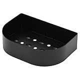 Mimo Style Saboneteira 14cm Feita Inteiramente Em Aço Inoxidável Cor Preta Com Fixação Na Parede Perfeita Para Seu Banheiro Ou Lavanderia Resistente Durável E Prática Perfeita Para O Dia A Dia