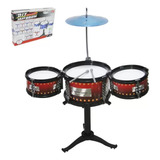 Min Bateria Infantil Musical Tambores Baqueta Jazz Drum